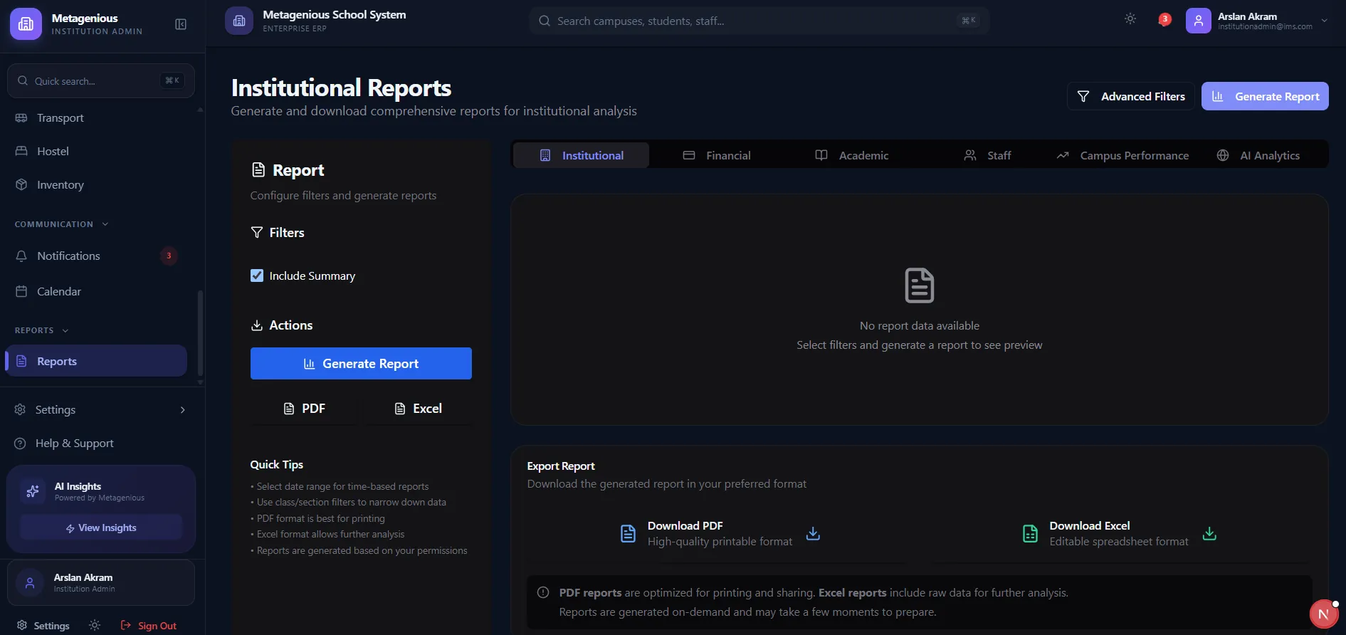 Reports